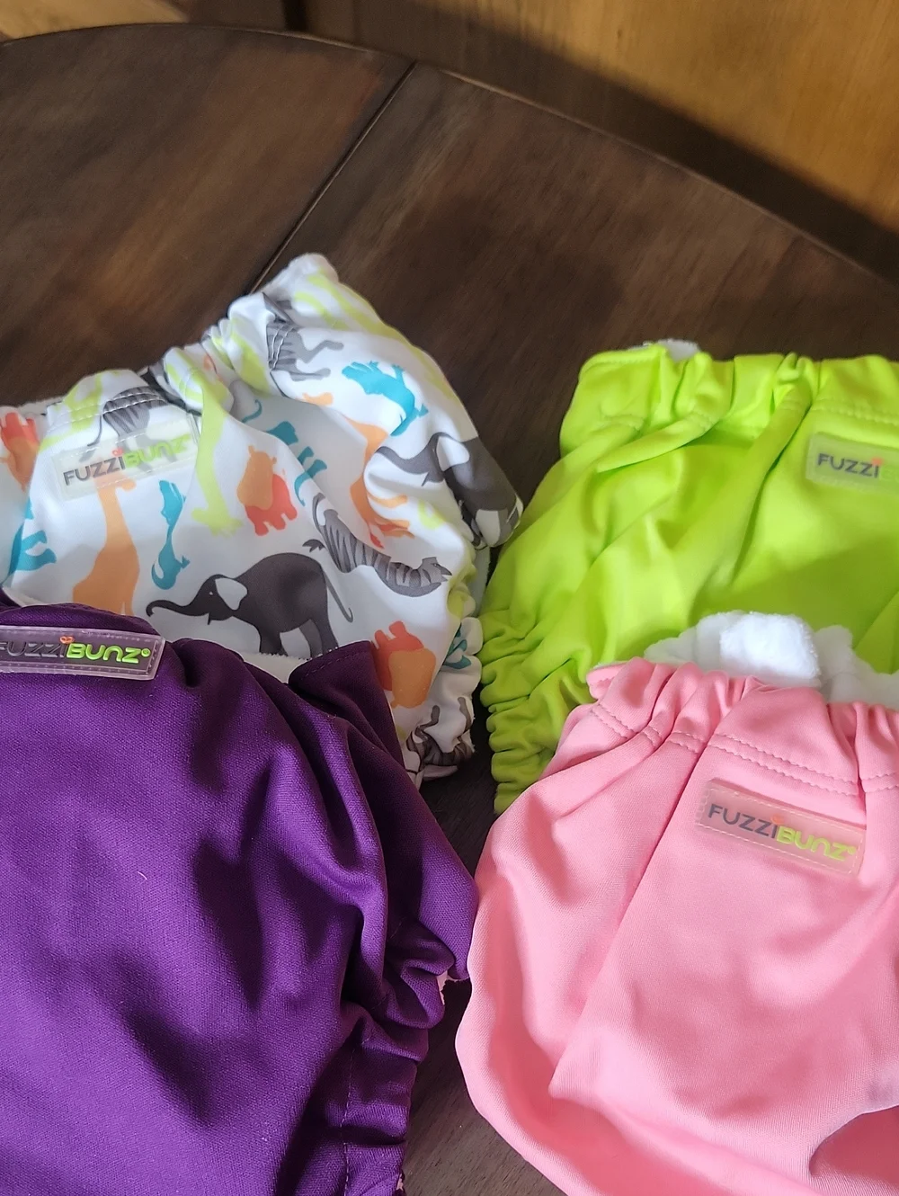 FuzziBunz NWOT Adjustable Pocket Diapers Bundle of 3